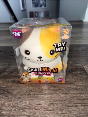 SmushWorld Calico Cat Squishy NEW!